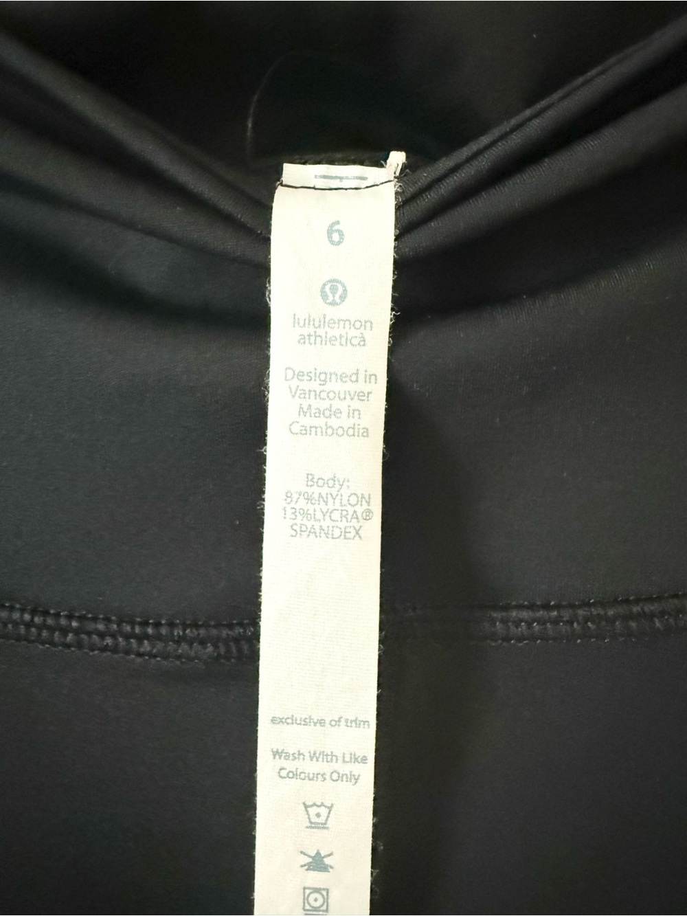 Lululemon Align High-Waist Black Active Leggings w. Side & Waist Pockets Size 6 - Picture 7 of 7